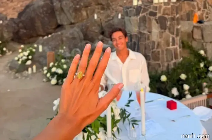 George Russell announced his engagement.