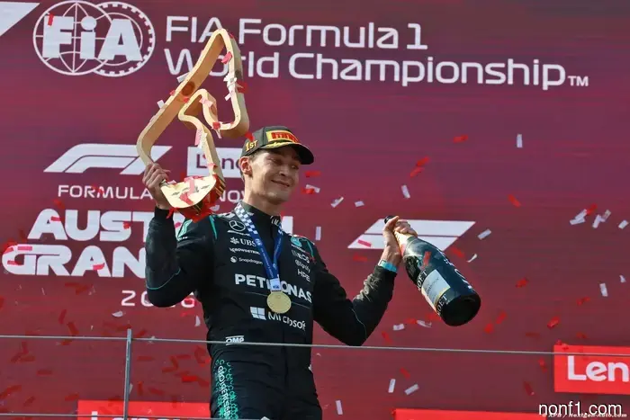 Russell triumphs while competitors make light of FIA yellow flags.