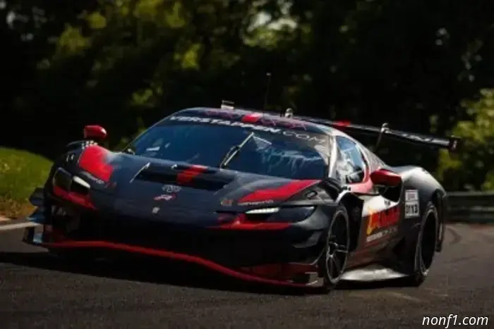 Verstappen debuts in GT3 at the Nordschleife.