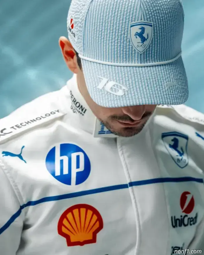 In Monaco, Ferrari racers will wear a special uniform.