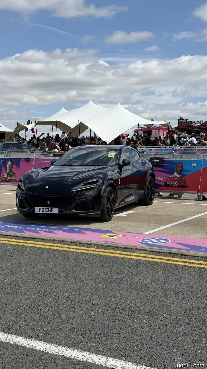 Take a look at the F1 drivers’ parking area in Silverstone.