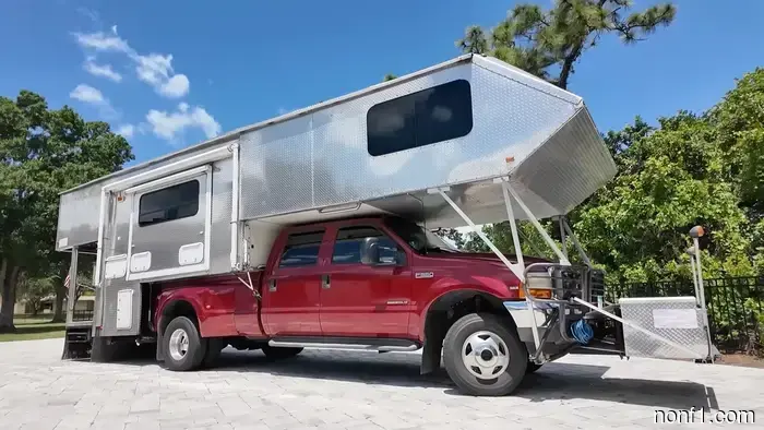 This Ford Super Duty Mega Camper is among the most extreme RVs ever created.