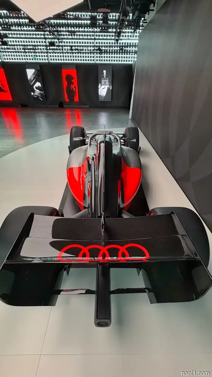 Audi's inaugural F1 car is straightforward yet stunning.