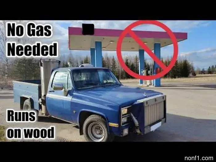 Gas Price Trick: Use an Old Chevy Truck Powered by Wood