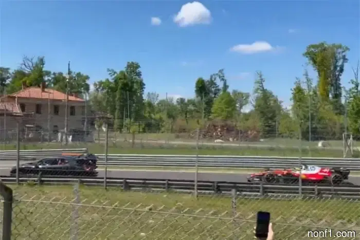 Leclerc y Hamilton finalizaron el día de rodaje en Monza.