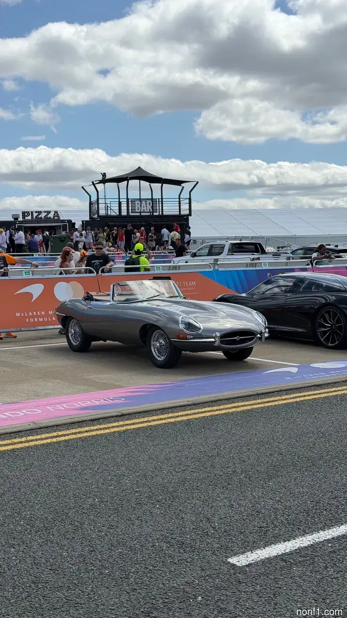 Take a look at the F1 drivers’ parking area in Silverstone.