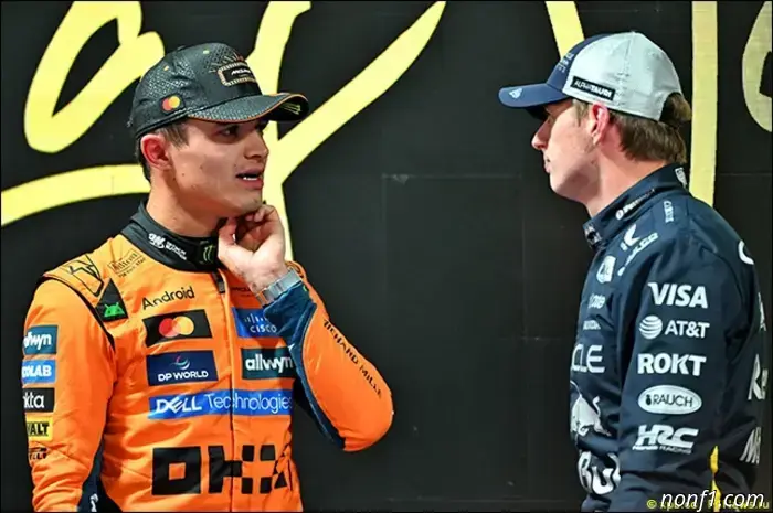 Lando Norris: Max was faster today.