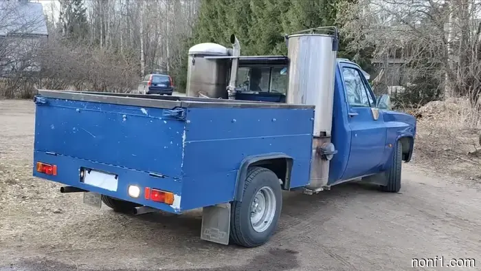 Gas Price Trick: Use an Old Chevy Truck Powered by Wood