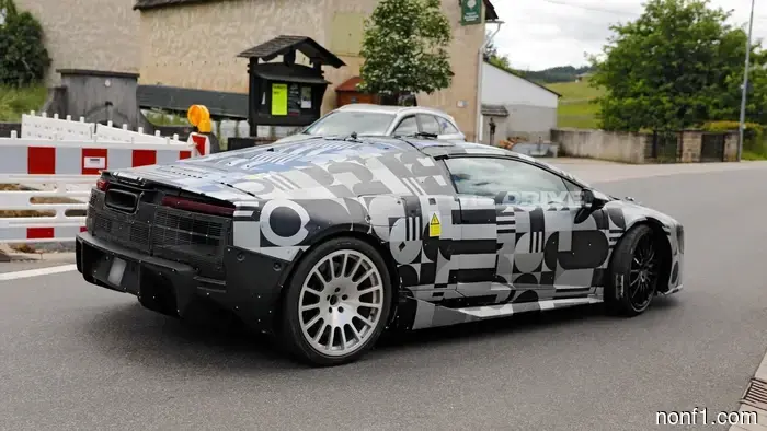 Spotted: Audi is currently evaluating its newly unveiled Nuvolari supercar at the Nurburgring.
