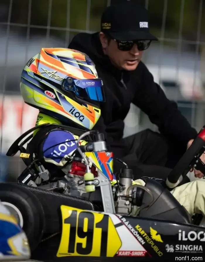 Raikkonen is doing the right thing by personally being involved in his son's career.