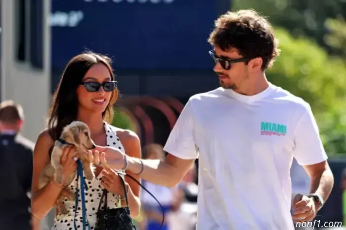 Charles Leclerc announced his engagement.