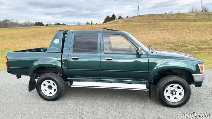 Incredibly Rare Toyota Hilux Featuring Factory Bed Crane Option Appears on Marketplace