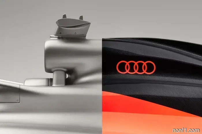 Audi's inaugural F1 car is straightforward yet stunning.
