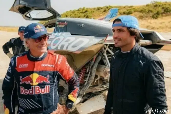 Sainz praises his Dakar performance in his father's Ford.