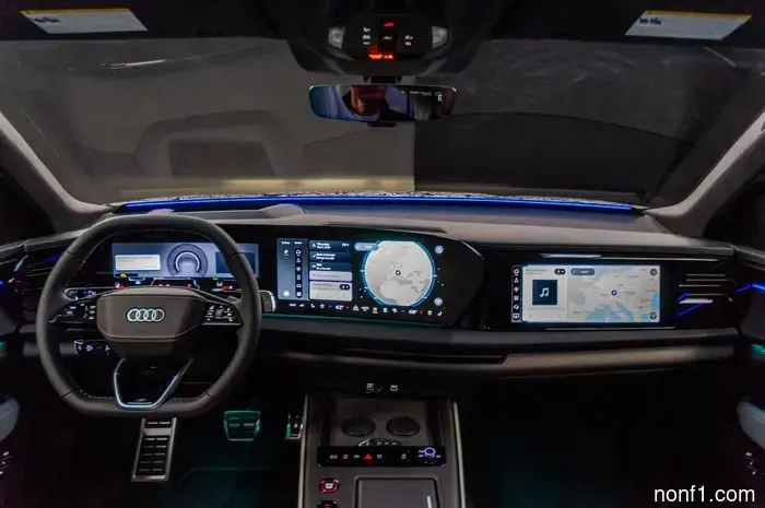 El Audi Q9 Flagship 2027 tiene portavasos lo suficientemente grandes para un Stanley y un sistema de sonido que vibra tu asiento.