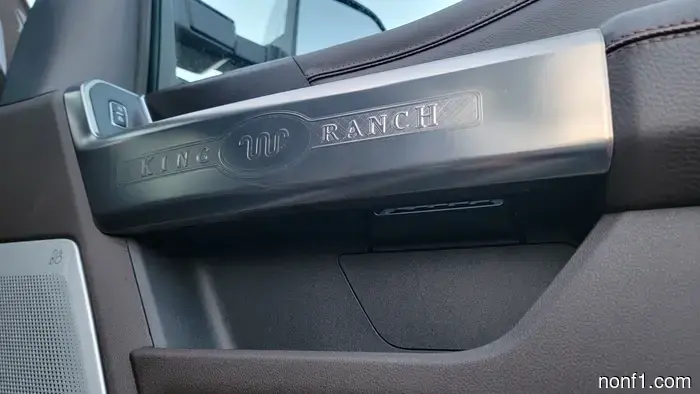 The Ford Super Duty has an excessive number of badges.