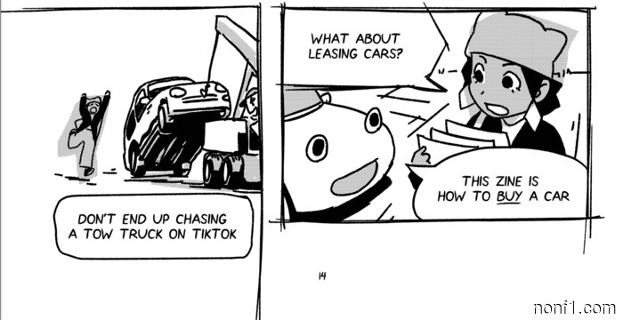 Useful Info Comic Guides Beginners on How to (Not) Purchase a Car