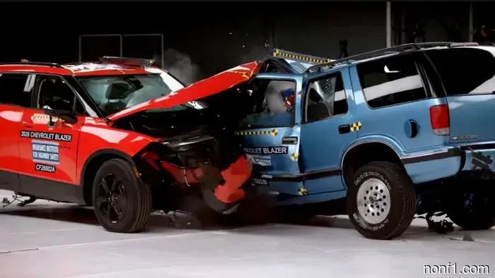 Crash Test Comparison Between Old and New Chevy Blazer Highlights Improvements in Safety Since the 1990s