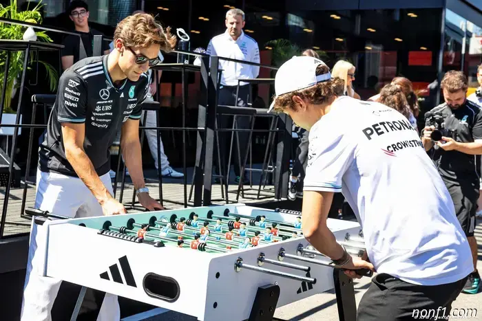 Mercedes will share its sponsorship with Adidas alongside Audi.