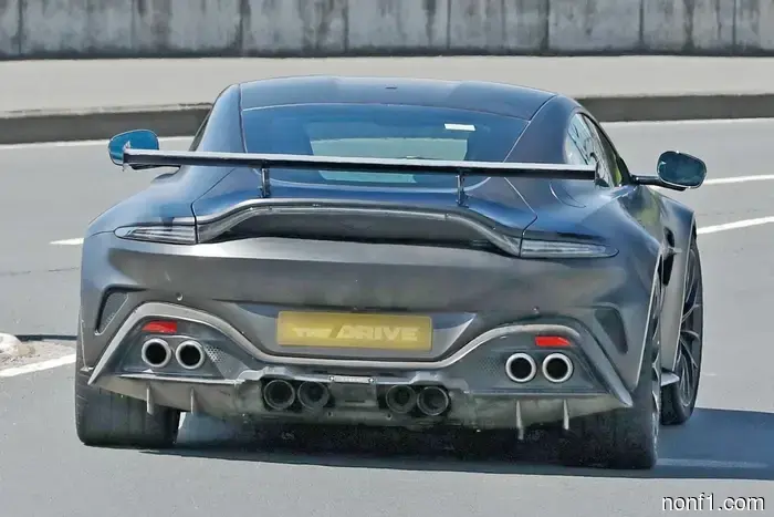 Count Them: Aston Martin Vantage Caught Testing with Eight Exhaust Outlets