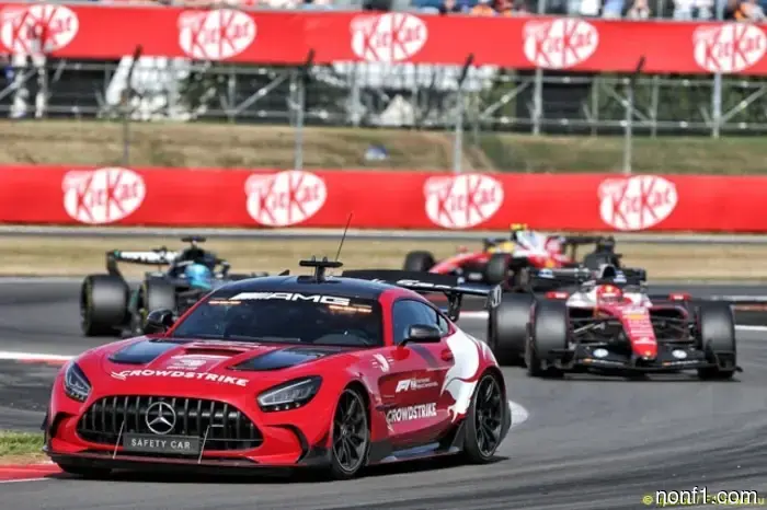 The FIA explained why the safety car remained on the track.