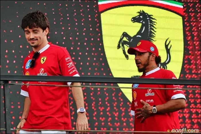 Hamilton and Leclerc supported the team.