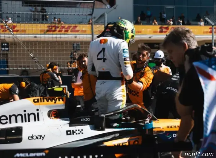 En Red Bull intentaron estorbar a McLaren antes de la salida.