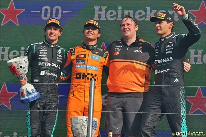 Gran Premio de los Países Bajos: Norris - Antonelli - Russell