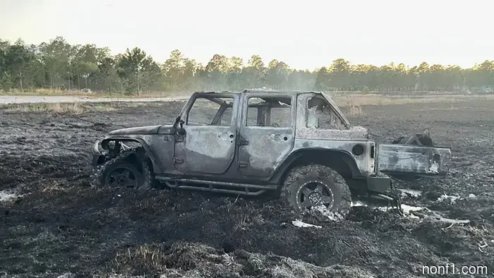 Incendio forestal masivo causado por un conductor de jeep que intentaba liberarse del barro