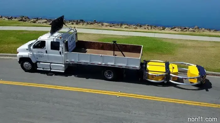 These truck-mounted crash barriers were created due to drivers' inability to stop looking at their phones.