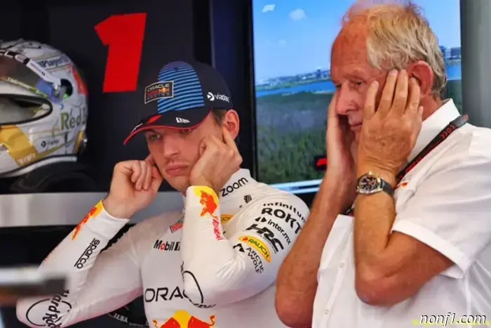 Marco is getting annoyed by questions about Verstappen.