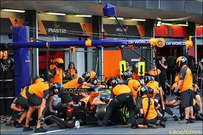 McLaren will work on pit stops.