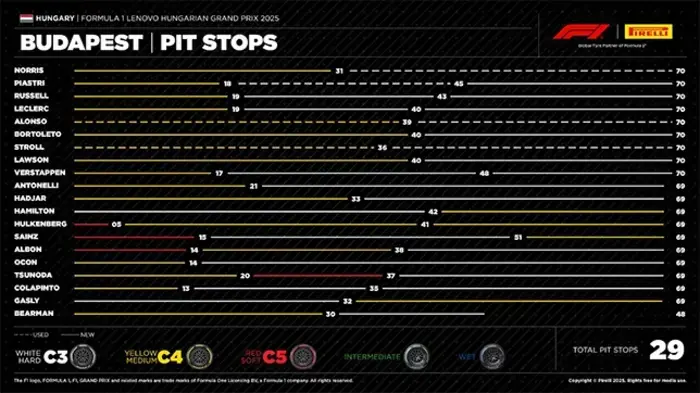 Hungary Grand Prix: Tire change procedure during the race