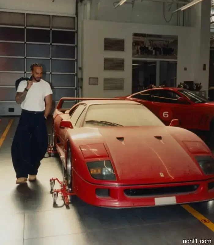Lewis Hamilton acquired a rare Ferrari F40.