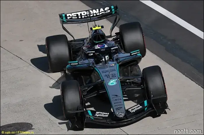 Ferrari tiene preguntas para la FIA sobre el alerón de Mercedes.