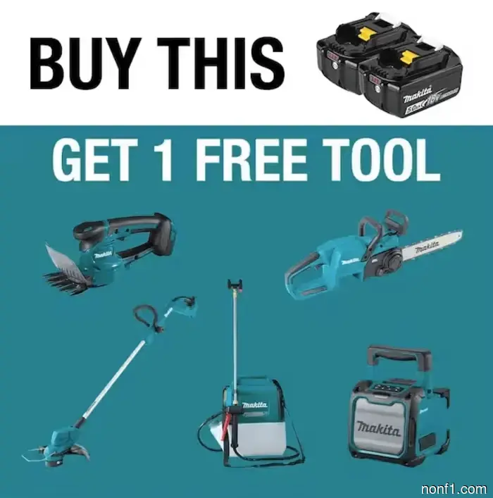 Obtén herramientas gratis cuando compras baterías Makita en Home Depot