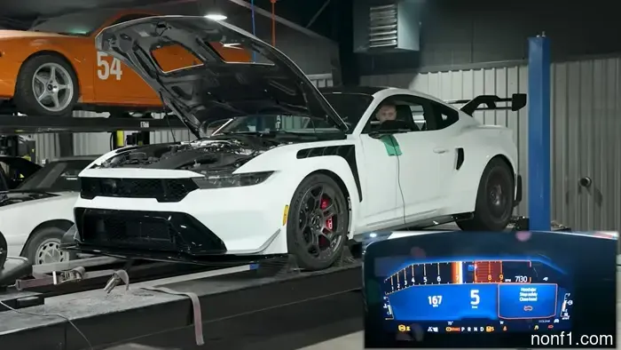 La prueba de dinamómetro del Ford Mustang GTD revela cuántos caballos de fuerza realmente produce.