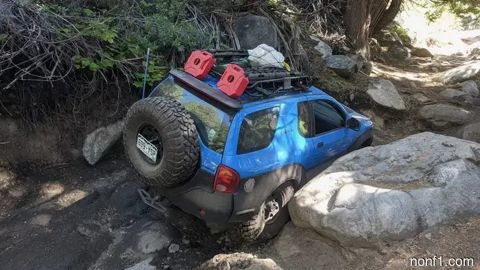 Indeed, you require this Isuzu Vehicross that has been fitted with a Lexus V8 and a five-speed transmission.