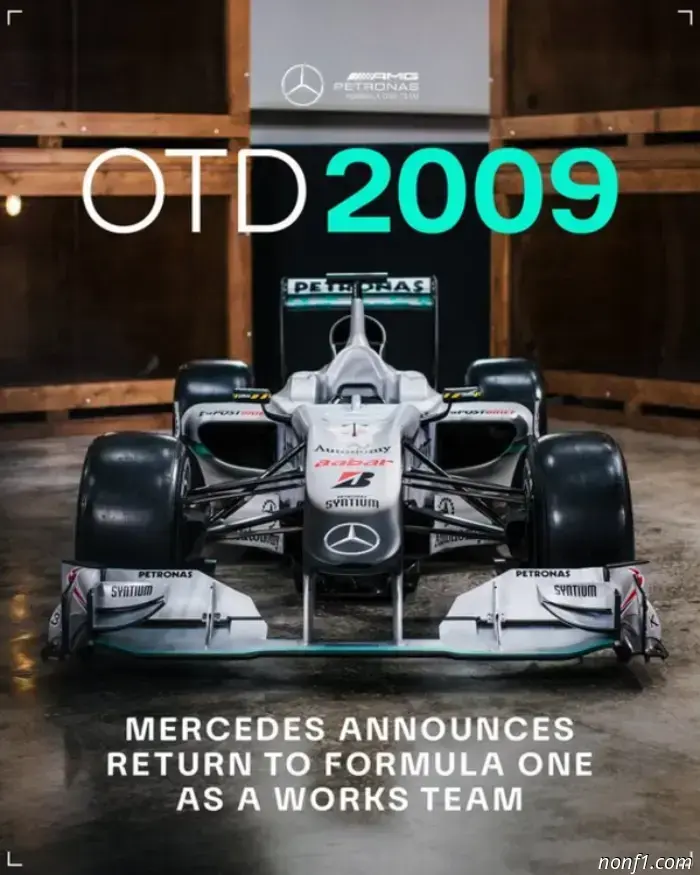 On this day in 2009, the creation of Mercedes F1 was announced.