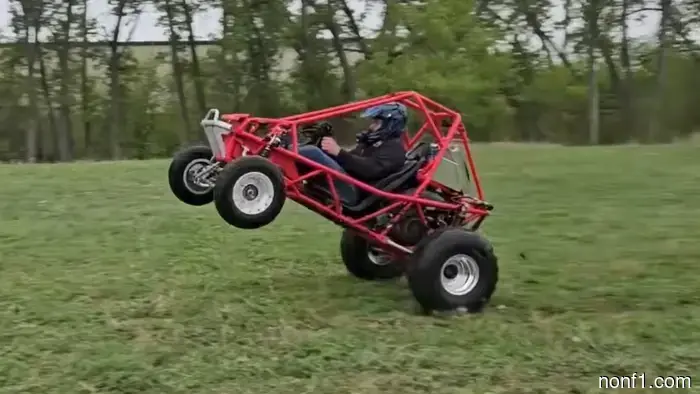 Rowdy Honda single-seater boosted its power by 100 HP with an 800cc snowmobile engine swap.
