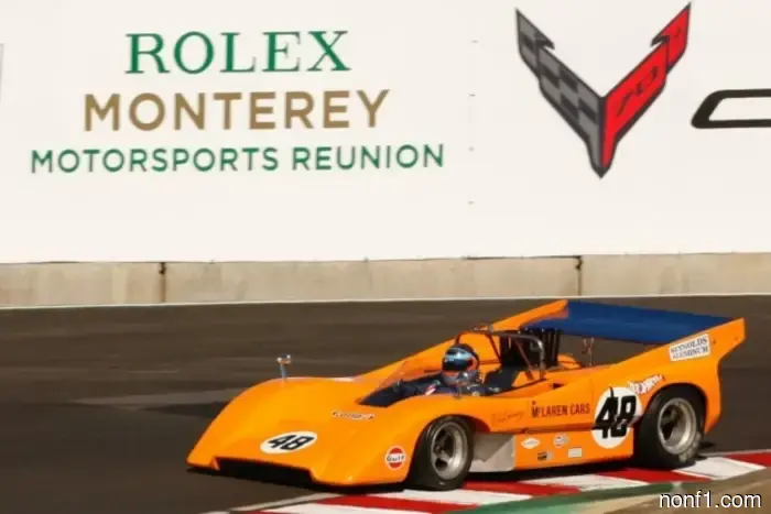 Зак Браун стал обладателем поула за рулем McLaren M8D 1970 года.
