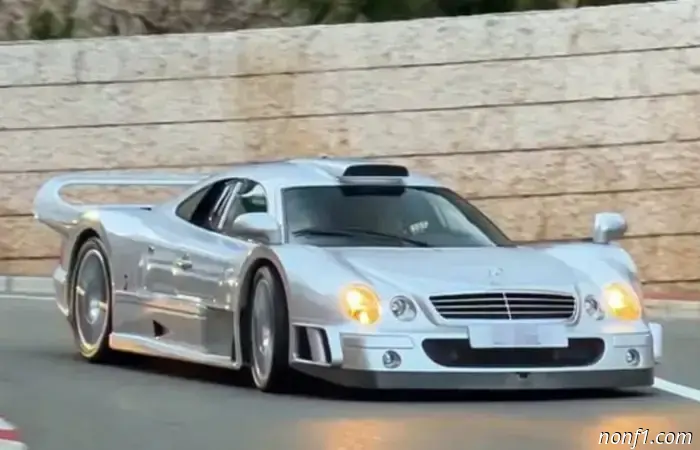 Alonso drove around Monaco in a very expensive Mercedes.