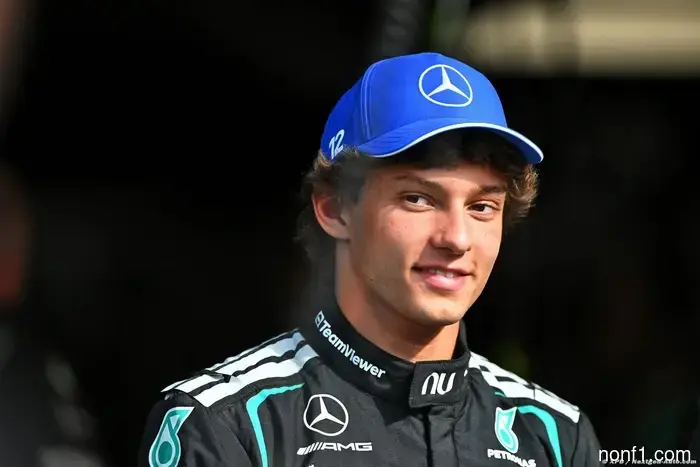 Antonelli announces engine penalty for Monza.