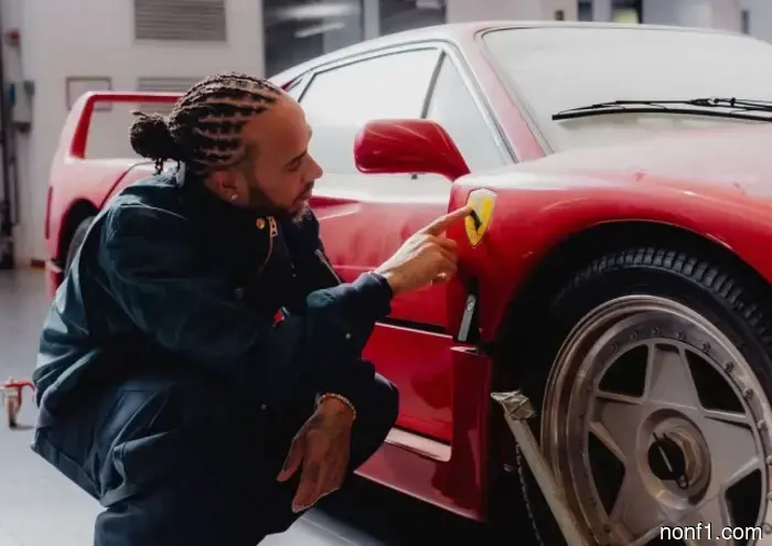 Lewis Hamilton acquired a rare Ferrari F40.