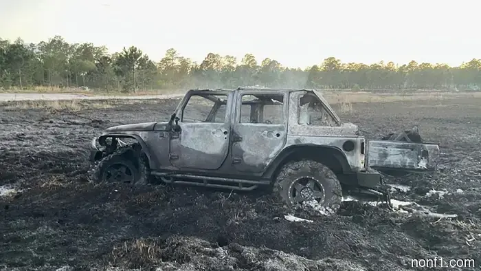 Large Forest Blaze Triggered by Jeep Driver Attempting to Free Vehicle from Mud