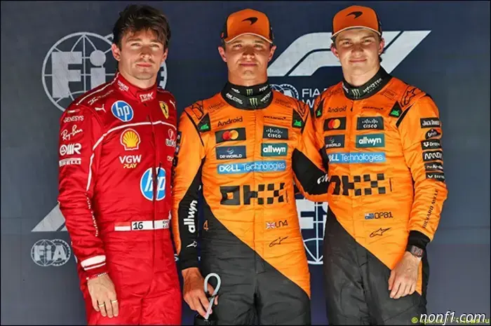 Lando Norris won the qualifying at Spa.