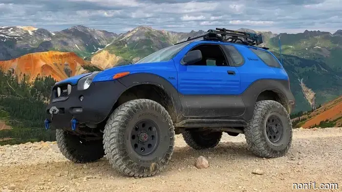 Indeed, you require this Isuzu Vehicross that has been fitted with a Lexus V8 and a five-speed transmission.