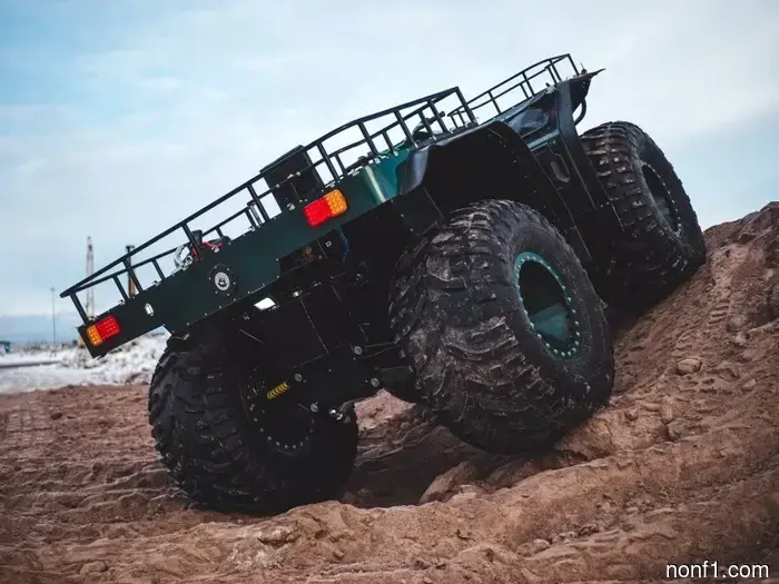 Certainly, these truck-sized ATVs originate from Russia.