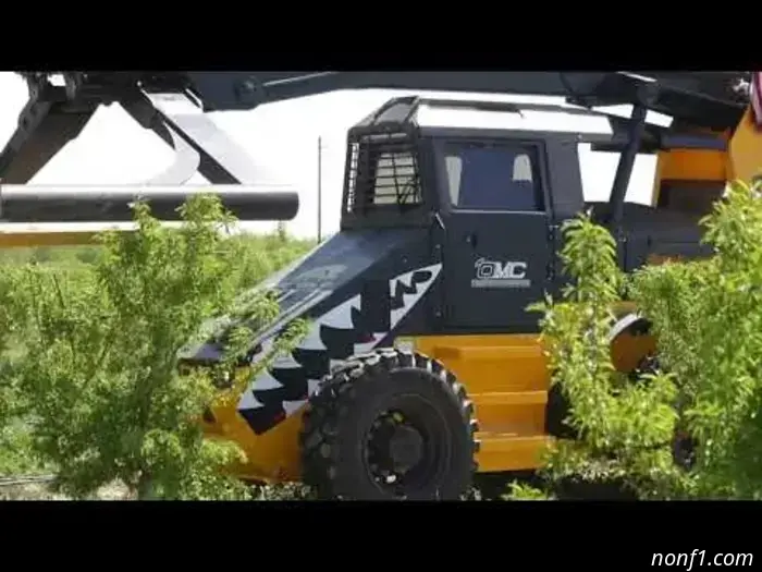 This Industrial Tree Trimming Vehicle Is a Spinning Device of Destruction