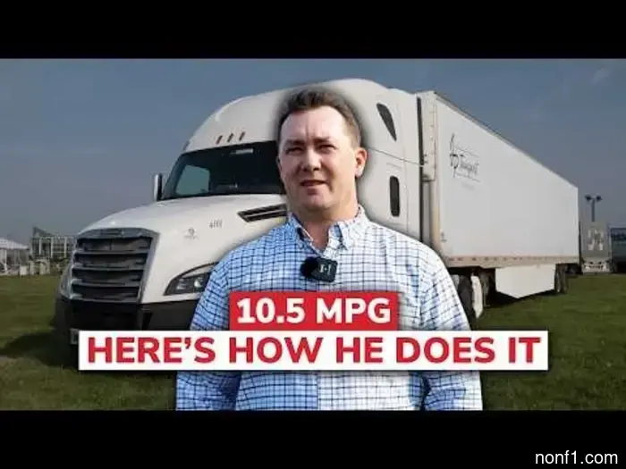 Hear a dedicated truck driver describe how he achieves 10 miles per gallon with his Freightliner.